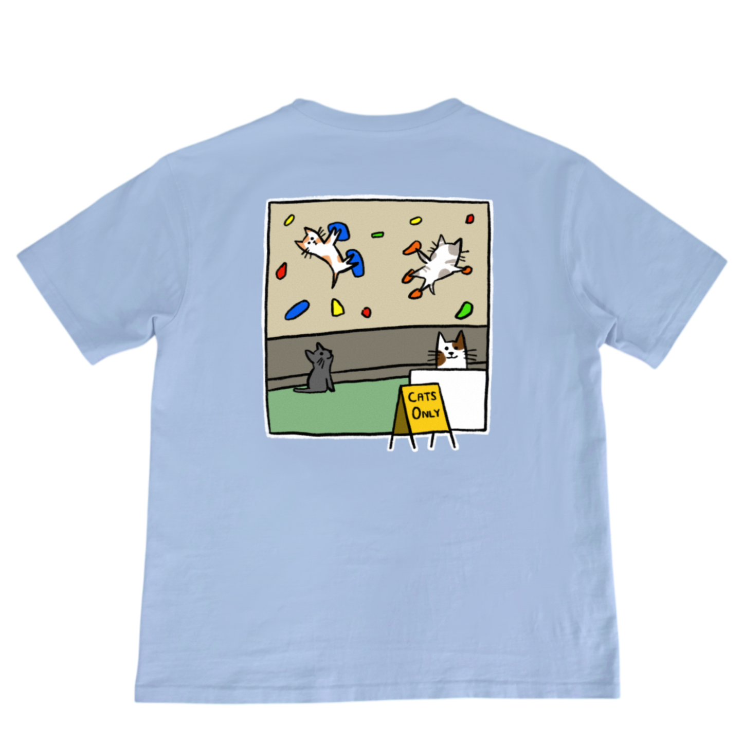 The Original CATS ONLY Tee - Sky
