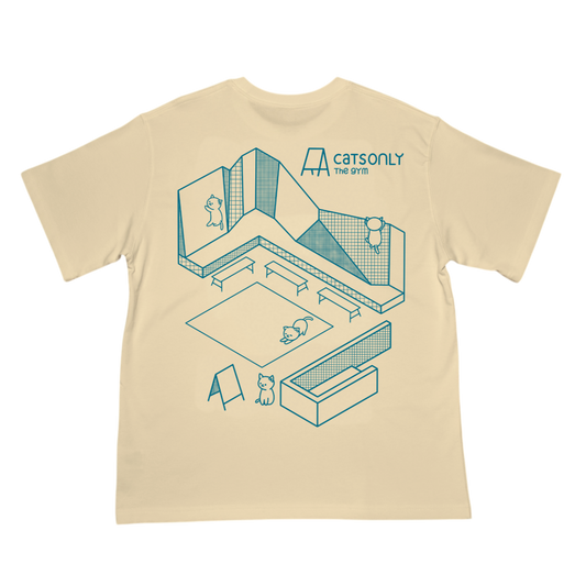 CATS GYM Tee - Beige