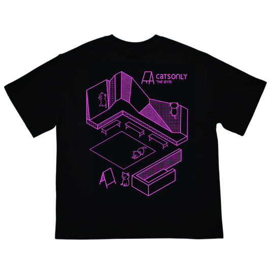 CATS GYM Tee - Black