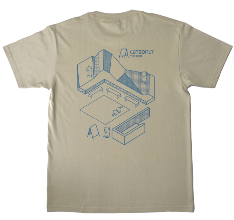 CATS GYM Tee - Beige (Classic)