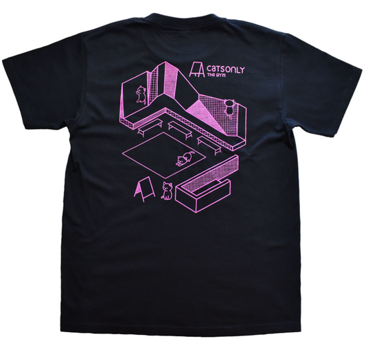 CATS GYM Tee - Black (Classic)